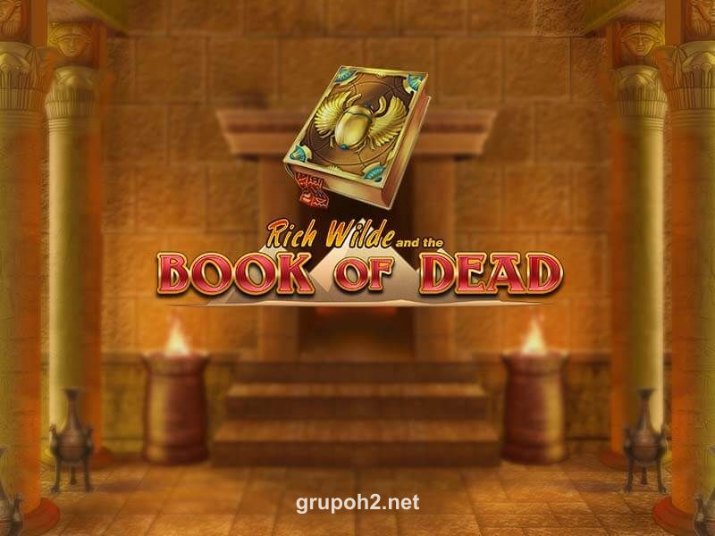 Imagem do jogo Book of Dead no h2 poker